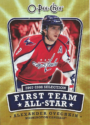 ALEXANDER OVECHKIN 2008-09 O-PEE-CHEE - FIRST TEAM ALL-STAR No. 1ST-AO -- front