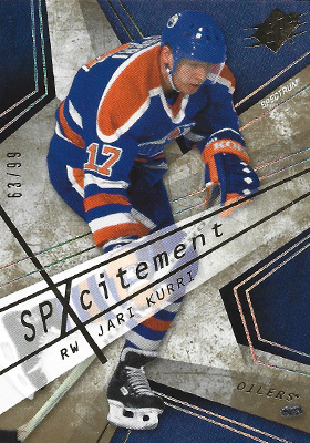 JARI KURRI 2008-09 SPx - SPXCITEMENT SPECTRUM No. X-25  -- devant