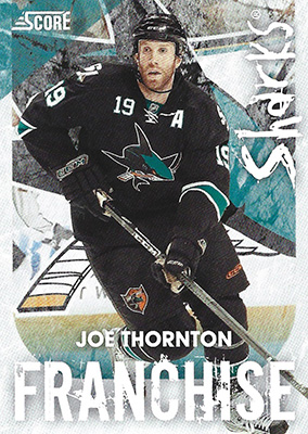 JOE THORNTON 2010-11 SCORE - FRANCHISE No. 25  -- devant
