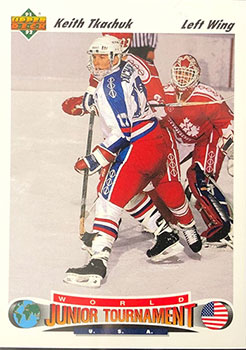 Keith Tkachuk 1991-92 Upper Deck Team USA Hockey World Junior Tournament  Rookie Card – KBK Sports