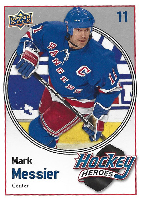MARK MESSIER 2009-10 UPPER DECK - HOCKEY HEROES No. HH26  -- devant