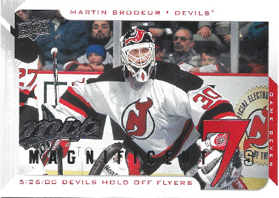 MARTIN BRODEUR 2008-09 UPPER DECK MVP - MAGNIFICIENT 7 No. M7-MB -- front